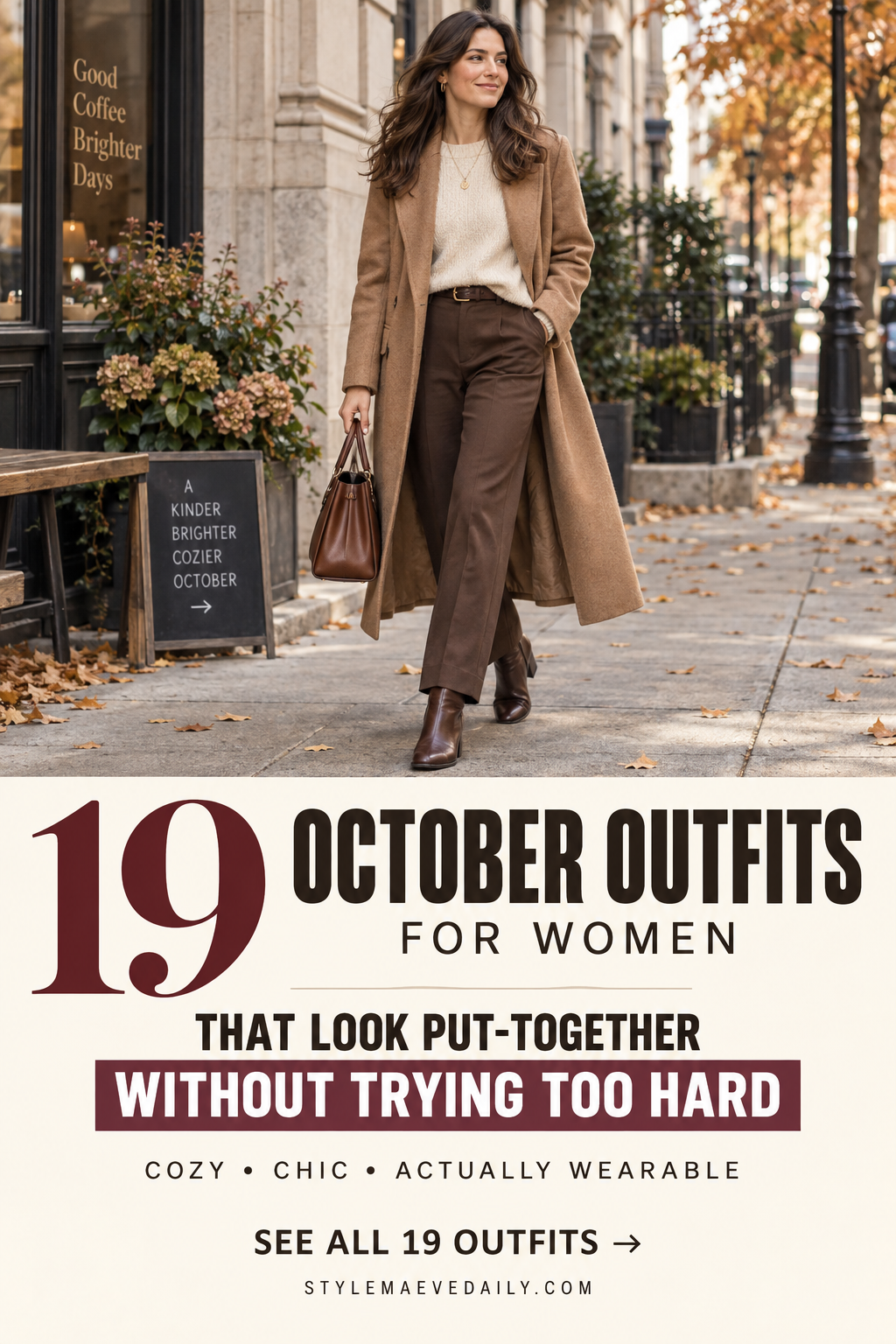 19 October Outfits for Women That Feel Chic, Cozy & Actually Wearable