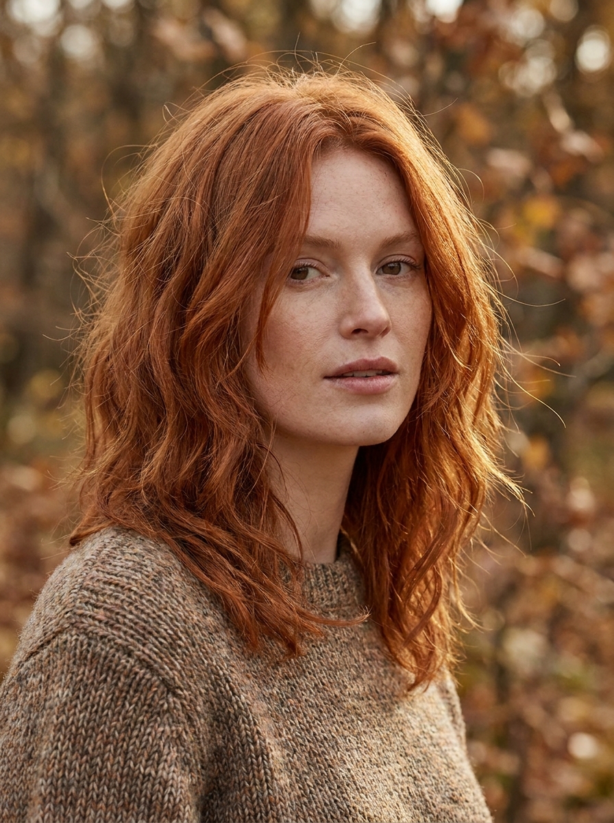 Copper auburn hair color