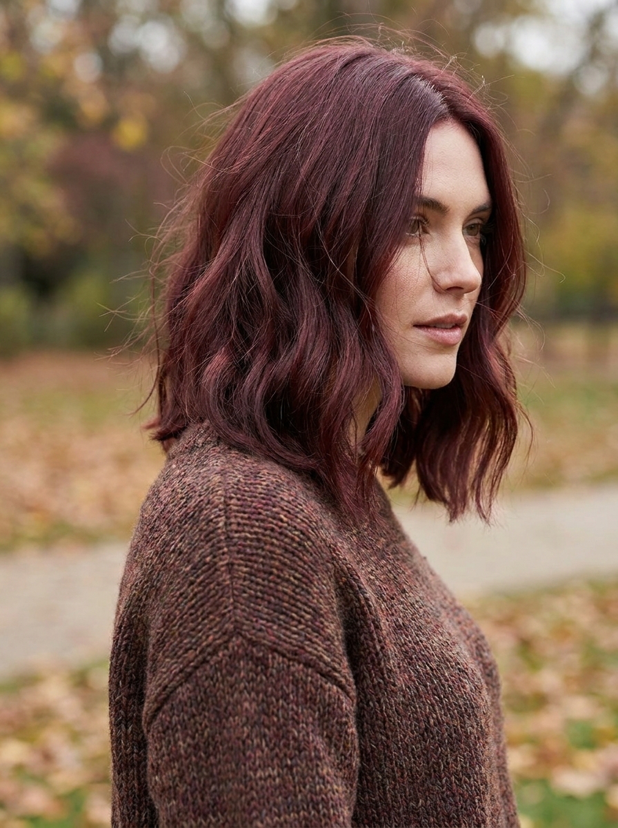Mulled wine red hair color