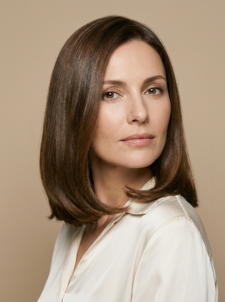 Long Bob with Tucked-Under Ends