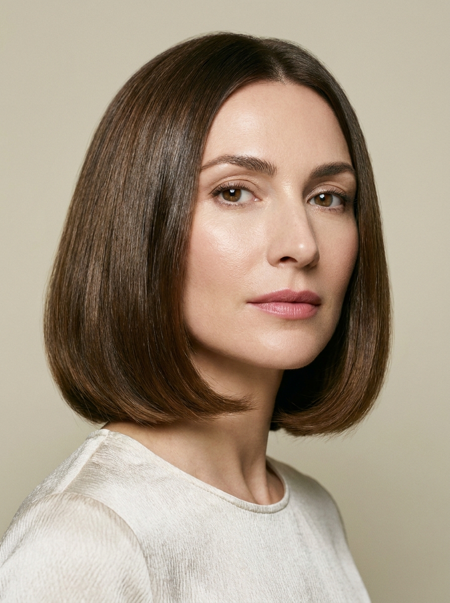 Glossy Italian Bob Midi