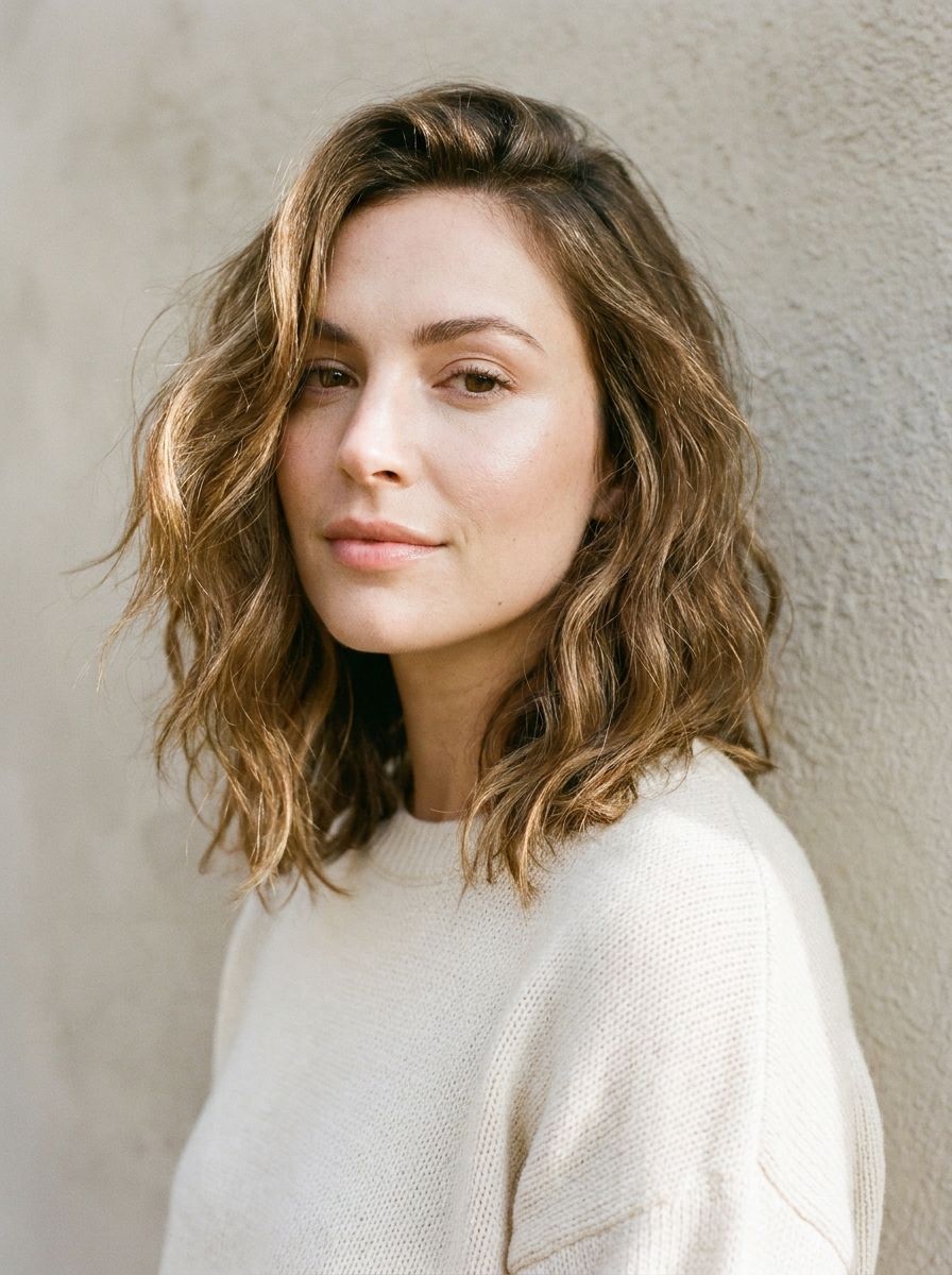 Sleek Midi with Deep Side Part