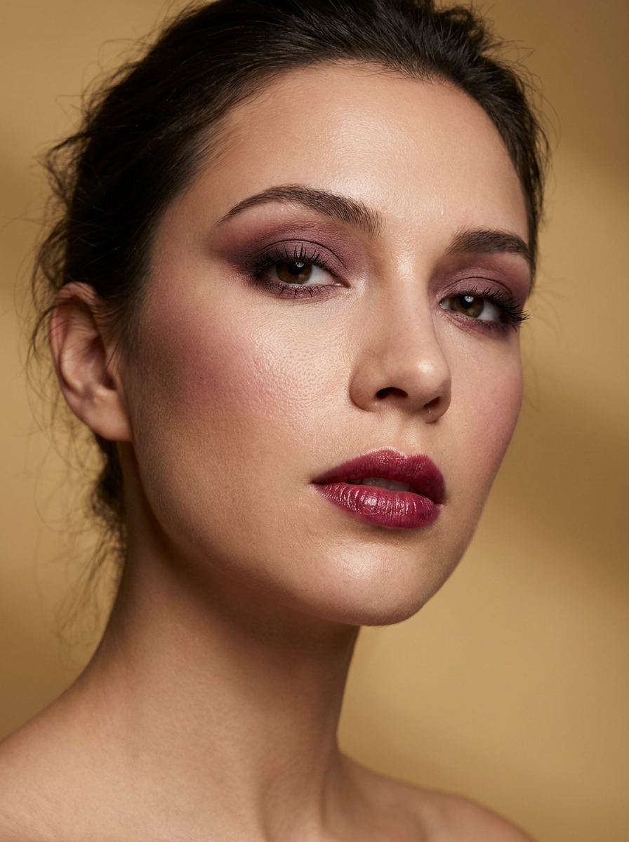 Soft Vampy Berry Makeup