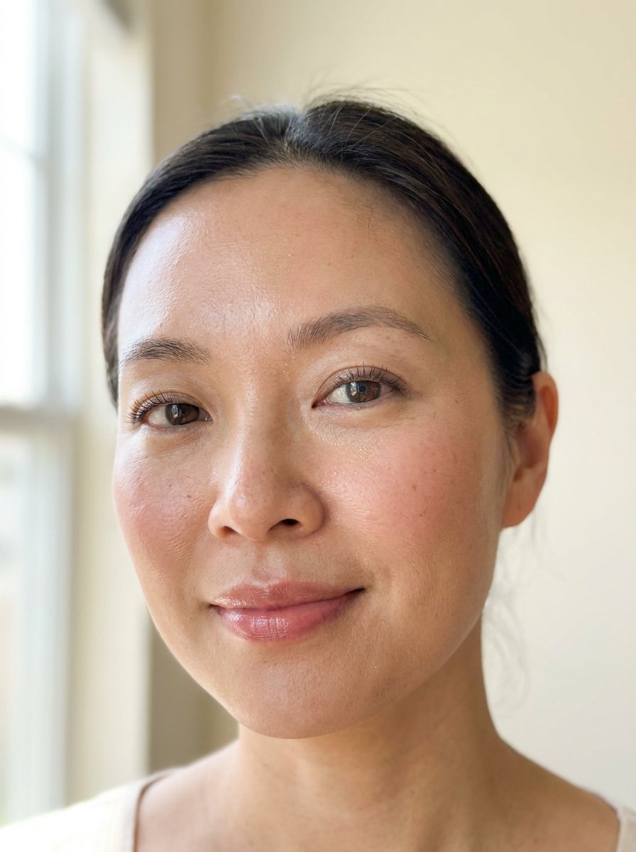 Dewy luminous natural makeup
