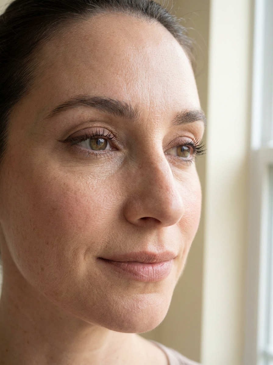 Natural makeup with soft eyeliner
