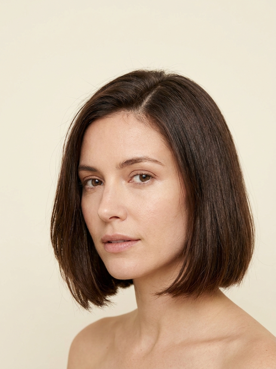 Sleek polished short bob